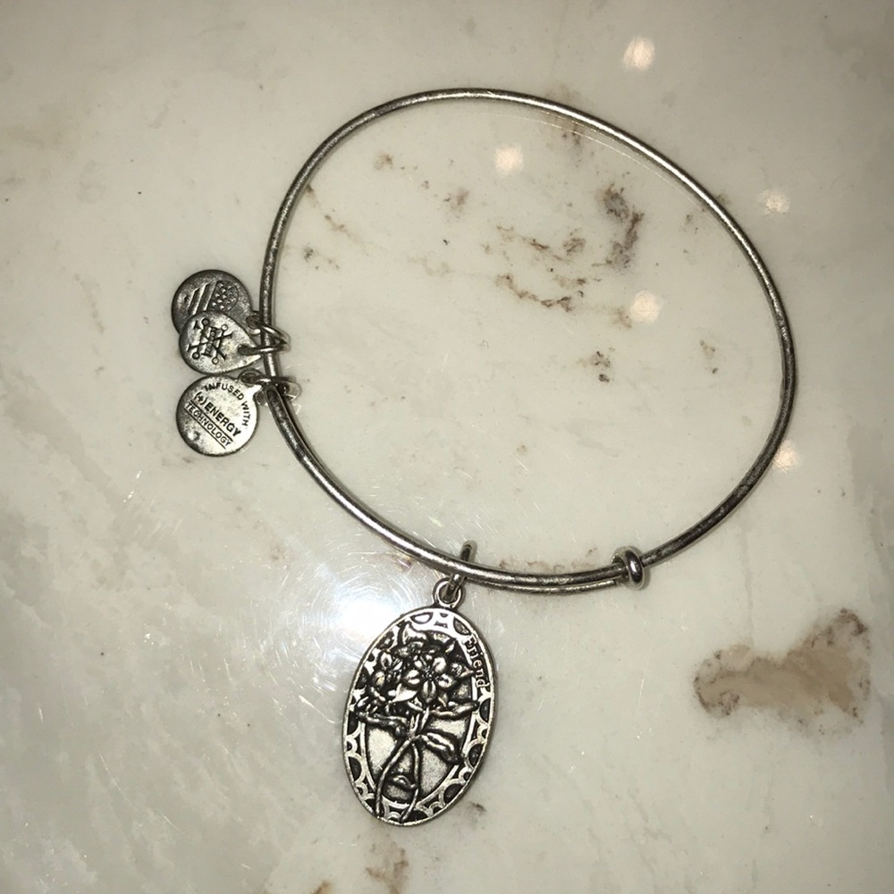 Friend Silver Alex & Ani Brecelet